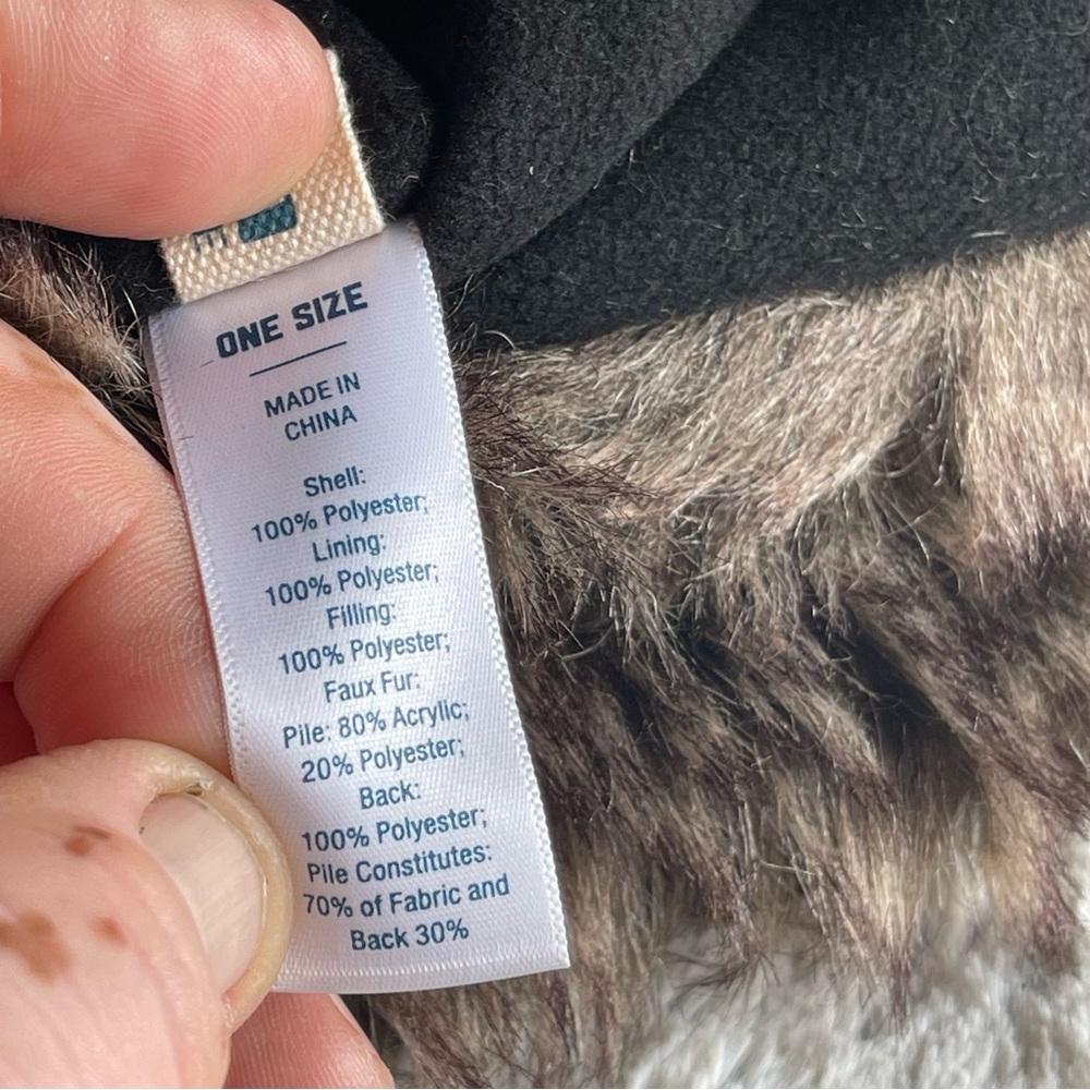 Men's Black and Brown Fur Trapper Hat - Picture 7 of 9